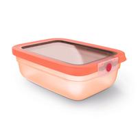 Dėžutė maistui Tefal ONECLICK 3110601795, 1.2 l, 21.73 cm x 15.95 cm, oranžinė sp.