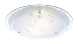 Lubinis šviestuvas GLOBO Brenda, E27, 2 x 40W, 230V, su stiklu, chromu, kristalais, 335 x 85 mm, 404