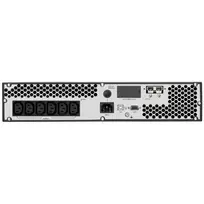 POWERWALKER VFI 1000 CRS internetinis nepertraukiamo maitinimo šaltinis (UPS), 1000 VA, 3x IEC C13, USB-B, RS-232, LCD ekranas, 6 A įkroviklis, 2U