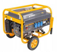 Benzininis elektros generatorius 3000W, 7KM + kočiai + 2x aliejus