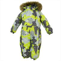 Huppa Vaikų žieminis kombinezonas KEIRA, lime pattern, 68