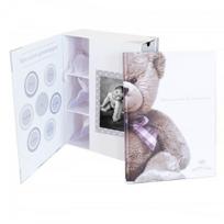 Atminčių dėžutė ir kūdikio knyga „Domiva Little Bear“ naujagimio atminimų rinkinys