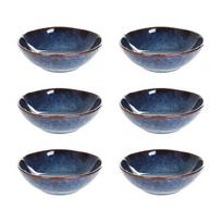 6x CASPER dubenėlių rinkinys tamsiai mėlynas 17x6 cm HOMLA