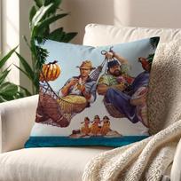 Bud S-Spencer and Terence Hill cushion cover Home Office Coffee Pillow Sofa Printing Decoration Room Shop Car Nordic Simplicity 30cm x 30cm white