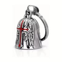 1pc Motorcycle Bell Knight Guardian Bell Gift Suitable for Motorcycle Bicycle Pet Decoration gray