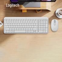 Logitech K580 plonas belaidis Bluetooth klaviatūros ir pelės rinkinys, baltas