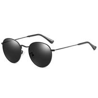 Round Polarized Sunglasses Women Men 2024 New Fashion Brand Designer Vintage Eyewear for Female Driving Sun Glasses Goggle UV400 package A blue
