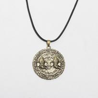 Fashion Uncharted 4 Drake Skull Necklace Mens Game Jewelry Leather Rope Cord Chain Charm Pendant Keychain Gifts gray