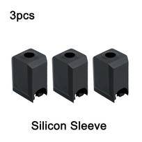 Upgrade Hotend For Bambu Lab X1/X1C Hot End For Bambulab P1P/P1S Hardened Steel Nozzle 0.2/0.4/0.6/0.8mm 3D Printer Parts 3Pcs silicone sleeve black