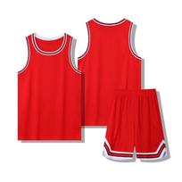 Guangban Guan L Master Krepšinio Uniformos Rinkinys, Vyriška Komandos Uniforma, Marškinėliai, Suaugusiųjų ir Vaikų Drabužiai 4XS-5XL 4XS/105 red