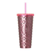 STARBUCKS Staba Stainless Steel Cold Cup Tumbler Pink 591ml brown