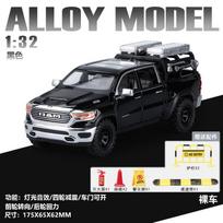 1:32 Dodge Ram 1500 Trx Hennessey Mammoth Modified Off Road Pickup Truck Alloy Model Metal Diecast Car Model Sound And Light Toy gray