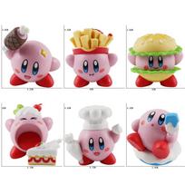 New 8Pcsset Games Star Kirby Anime Figure Cute Cartoon Pink Kirby Mini Figure Decorative Collection Toy For Children'S Gifts 1 set gray