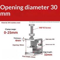 Galvanized Carbon Steel Tiger Clamp Multiple Shapes Open Height 20-130Mm Thickened Material Fixed Fixture Clamping Device A3 gray