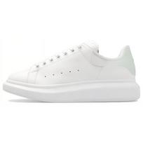 Alexander McQueen Oversized Sneaker Cow Leather Low top Stylish Skateboarding Shoes Men's White Green 727394WICGU8935 41 white