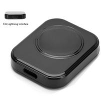 Portable Magnetic Fast Charging Stand, Type‑C 8Pin Converter Charger for Apple Watch Series 10 9 8 7 6 5 SE iWatch 3 2 Black IOS Port gray