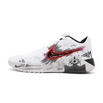 Nike LEBRON WITNESS IX Slip Resistant Abrasion Resistant Coverage Mid top Basketball Shoes Men's HQ8035-100(Team749- ) 44.5 raudona