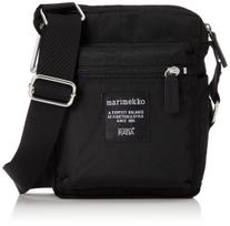 marimekko 26992 Pečių krepšys Cash & Carry Juodas Crossbody Kompaktiškas Lengvas 250g Karabinė Sagtis juoda