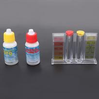 PH Chlorine Testing Kit Water Quality Test Box Accessories for Swimming Pool gray