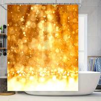 Prabangi vonios kambario dekoracija Dušo užuolaida su auksiniu blizgučių dizainu moderniam namų dekoravimui Balta vonios dydis 72x84i 150x200cm yellow
