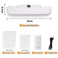 saengQ Vacuum Sealer Packaging Machine Food Vacuum Sealer With Free 10pcs Vacuum bags Household Vacuum Food Sealing 220V-EU balta