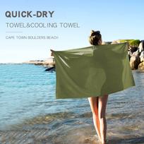 Large Cooling Towel with Box Portable Travel 1&299 and Below mėlyna