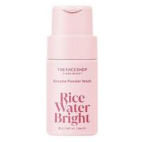 THE FACE SHOP Rice Water Bright Enzyme Powder Wash 55g | Gentle Exfoliating Powder Cleanser with Rice Extract & Papaya Enzyme white