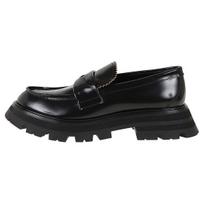 Alexander McQueen Wander Leather Loafers 'Core Black' Women's 685690WHZ851081 37 black