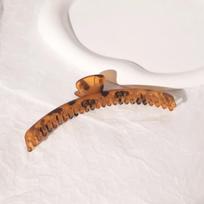 New  Large Size Grab Clip for Girl Women Shark Clip Fixed Ample Hair Frosted Colorful Simplicity Fashion Hairpin brown