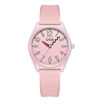 Dopamine Candy Color Student Watch Creative Advanced Sense Watch Hand Niche Women'S Watch Waterproof Silicone Watch white