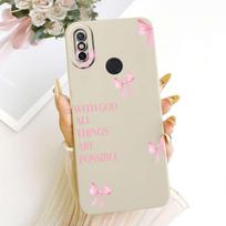 For Xiaomi Mi A2 Case Cute Cartoon Cat Flower Silicone Back Cover For Xiaomi Mi a2 MI 6X M1804D2SG M1804D2SI Phone Shell Bumper Xiaomi Mi A2 beige