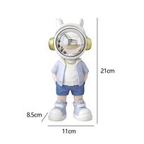 Modern Home Astronaut Figurine Sculpture Statue Astronaut Figurines Kids Spaceman Living Room Large Art Craft Nordic Style Decor gray