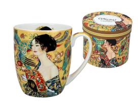 Kubek Ceramiczny Camio Klimt Dama Z Wachlarzem Prezent Sztuka Carmani