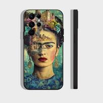Fashion F-FridaS-S K-Kahlo Phone Case For Samsung S25,24,23,22,30,21,10,9,Ultra,Plus,FE 5G Black Soft Case Samsung S25ULTRA