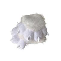 Plush Cat Paw Gloves: Thick, Warm, Squeaky Cosplay for Adults black