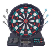 Electronic Darts Board Set Multiplayer LCD Scoring Display with 6 Darts Shot Glass Alcohol Drink Game Home Toys black
