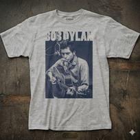 Bob Dylan Harmonica Mens Classic Rock Tee Free Ship Graphic Unisex T-shirt M gray