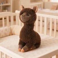 Pūkiniai pliušiniai alpakų žaislai Mielos alkūnės garbanoti plaukai Lama Alpacos Kūdikio palapinės dekoras Mesti pagalvę Pūkiniai žaislai Pagalvėlė Vaikams about 25-30cm beige