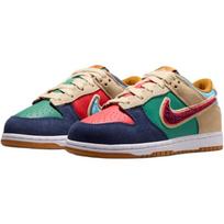 Nike Dunk Vintage Classic Kvėpuojantys žemi krepšinio/riedlenčių batai Vaikams Rudos, Raudonos, Mėlynos spalvos IV6202-410 31 blue