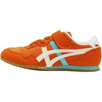 Onitsuka Tiger Serrano Kids Comfortable Versatile Durable Low Top Casual Shoes Kids sneaker Orange 1184A086-601 27 red