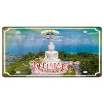 YZFQPhuket Pattaya Vintažiniai Metaliniai Ženklai Mauricijaus Sala Bora Shabby Chi Kelionės Suvenyras Sienai Namų Dekoras 30X15CM DC-146 20x30cm（7.8x11.8inch） gray