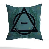New Therian Delta Symbol pillow cover living room sofa cushion cover bedroom room bed pillow cover home decoration 12x12Inch black