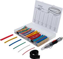 Mini dujinis degiklis su termo susitraukiančiais vamzdeliais | piezo | 162 vnt. | BGS (70143)