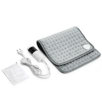 Electric Heating Pad 30x60cm for Back and Period Cramps Relief Home Soft Hot Heated Pad for Abdomen Shoulder Knee Legs Massage white