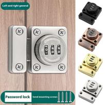 3 Digit Combination Password Cabinet Lock Non-punch Keyless Security Latch Anti-theft Child Safety Door Lock ruda