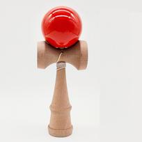 Painted Wood Kendama Toy Outdoor Fitness Balls Train Eye-hand Coordination for Children Adults Outdoor Juggling Fun Sports Ball raudona