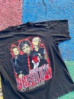Vintage 2005 Green Day American Idiot Bootleg Parking Lot Shirt Unisex T-Shirt L blue