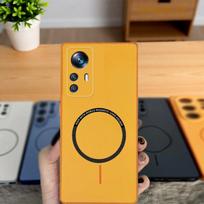 Skirta Xiaomi Redmi Note 12S 4G dėklas Redmi Note 12S telefono dėklas Redmi Note12S dangtelis Spalvotas magnetinis kietas silikoninis galinis dangtelis Redmi Note 12S orange