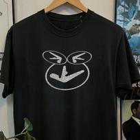 1998 Aphex Twin Warp Triple Logo Washed T-Shirt Black L XXXL gray