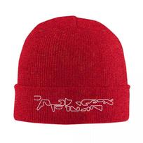 Aphex Twin Logo Bonnet Hats Knitting Hat Unisex Women Cool Thermal Elastic Beanie Hats Autumn Winter Outdoor Design Cap red